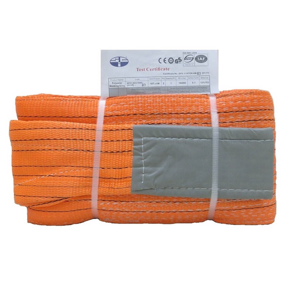 Vaultex GRP 2 Ply Polyester Webbing Sling (Orange) 5.1 Price in Doha Qatar